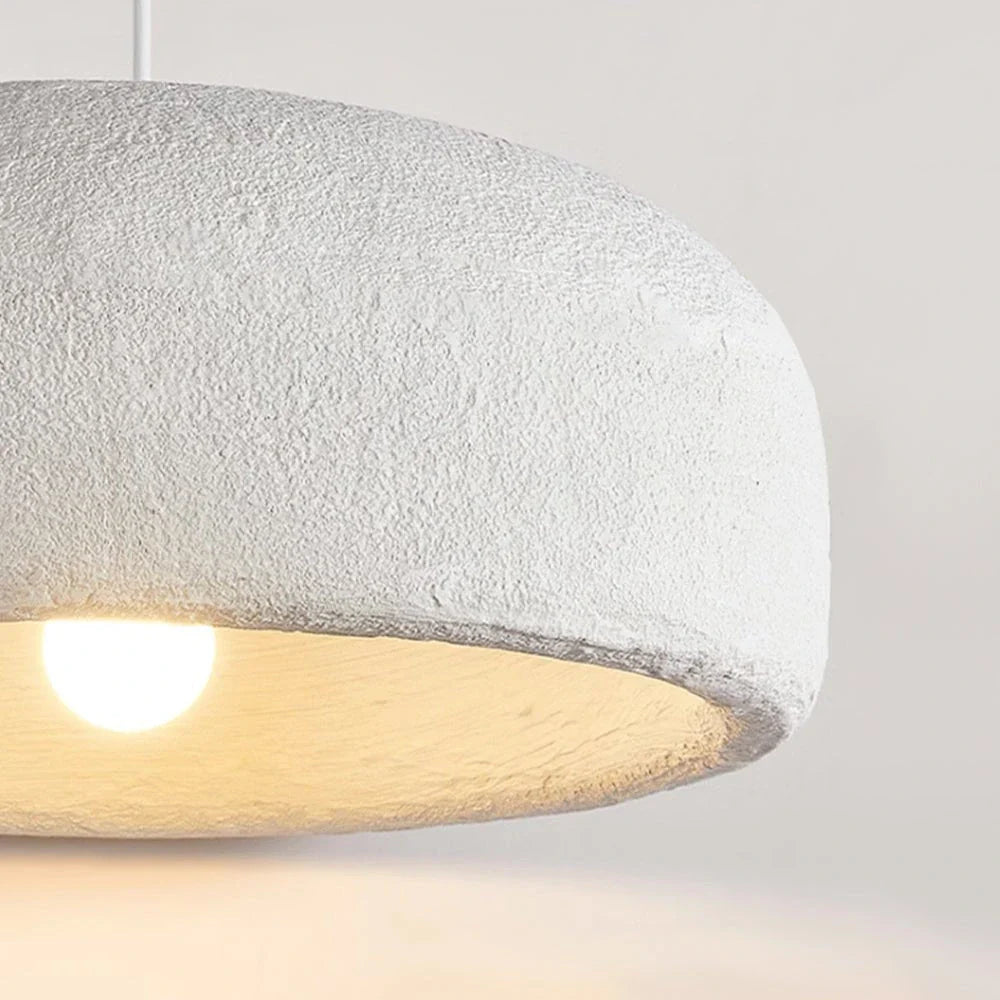 Küchen-Pendelleuchte in modernem Wolkendesign, handgefertigt aus weißem Polystyrol