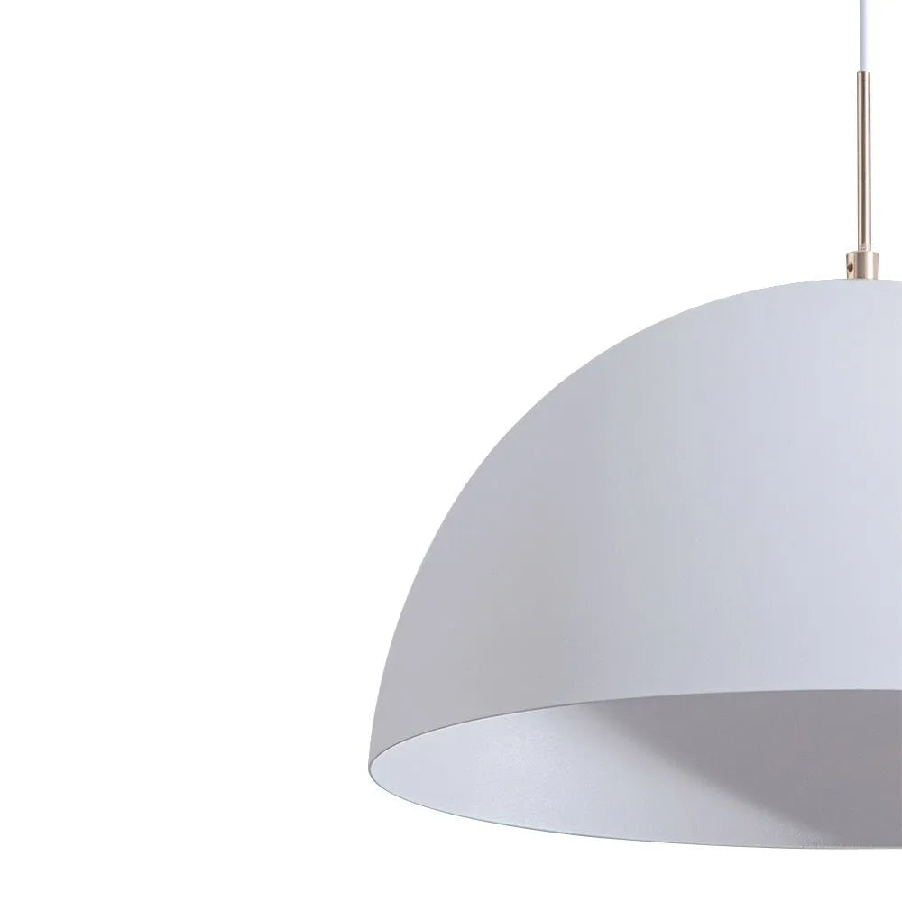 Pendant Light with Modern Dome Shade and Adjustable Hanging Cord