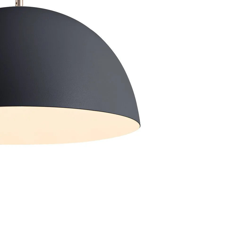 Pendant Light with Modern Dome Shade and Adjustable Hanging Cord