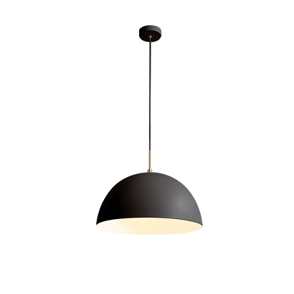 Pendant Light with Modern Dome Shade and Adjustable Hanging Cord