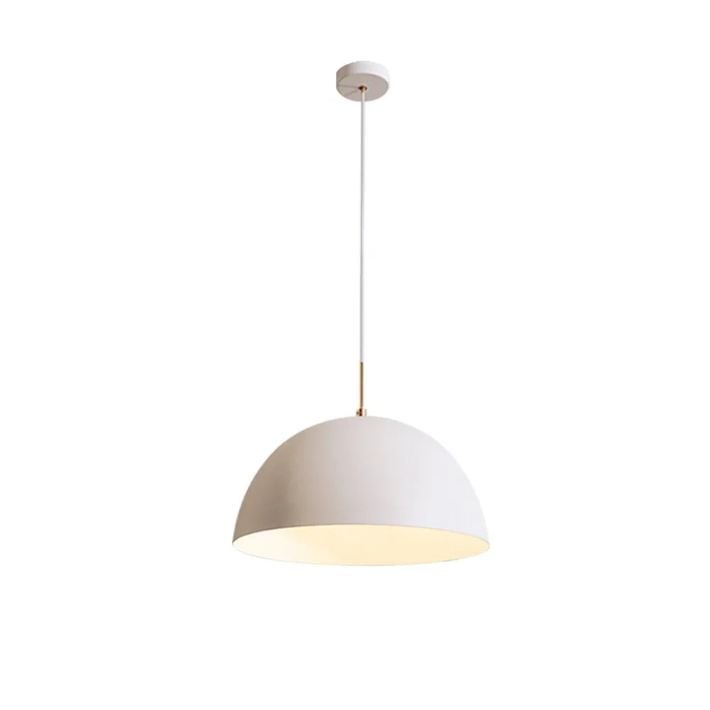 Pendant Light with Modern Dome Shade and Adjustable Hanging Cord