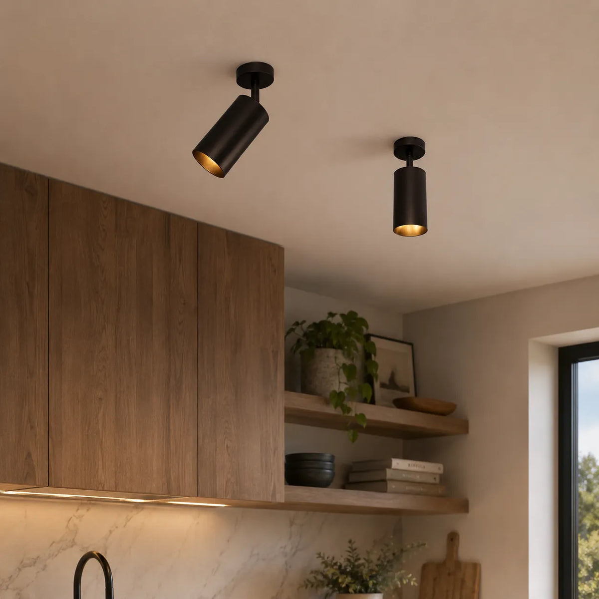 Applique murale moderne avec spot GU10 réglable Zander