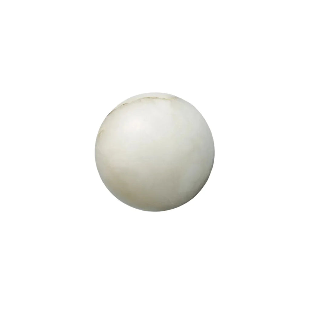 Wall Sconce Lamp with Natural Alabaster Orb and Soft Ambient Glow