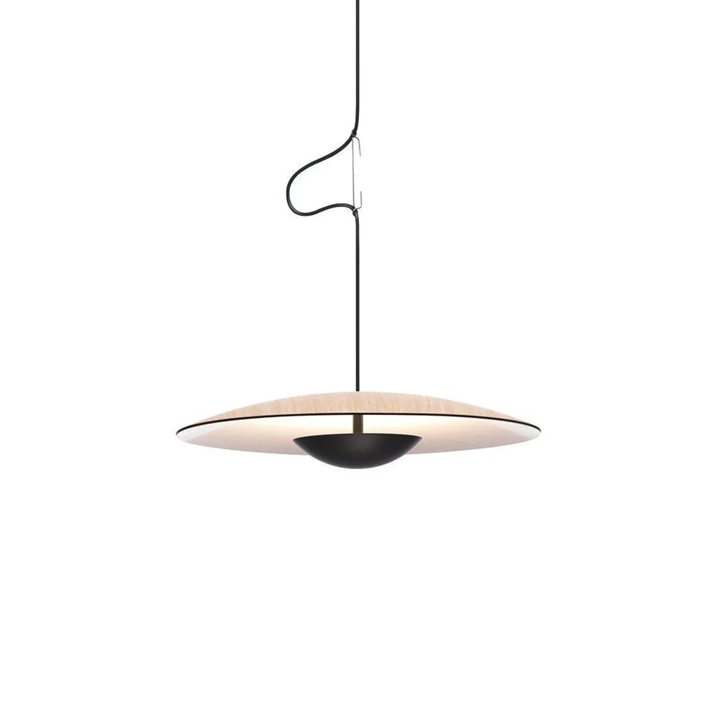 Lampada a sospensione LED con paralume a disco sottile in metallo, per sala da pranzo e soggiorno