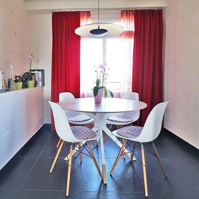 Lampada a sospensione LED con paralume a disco sottile in metallo, per sala da pranzo e soggiorno