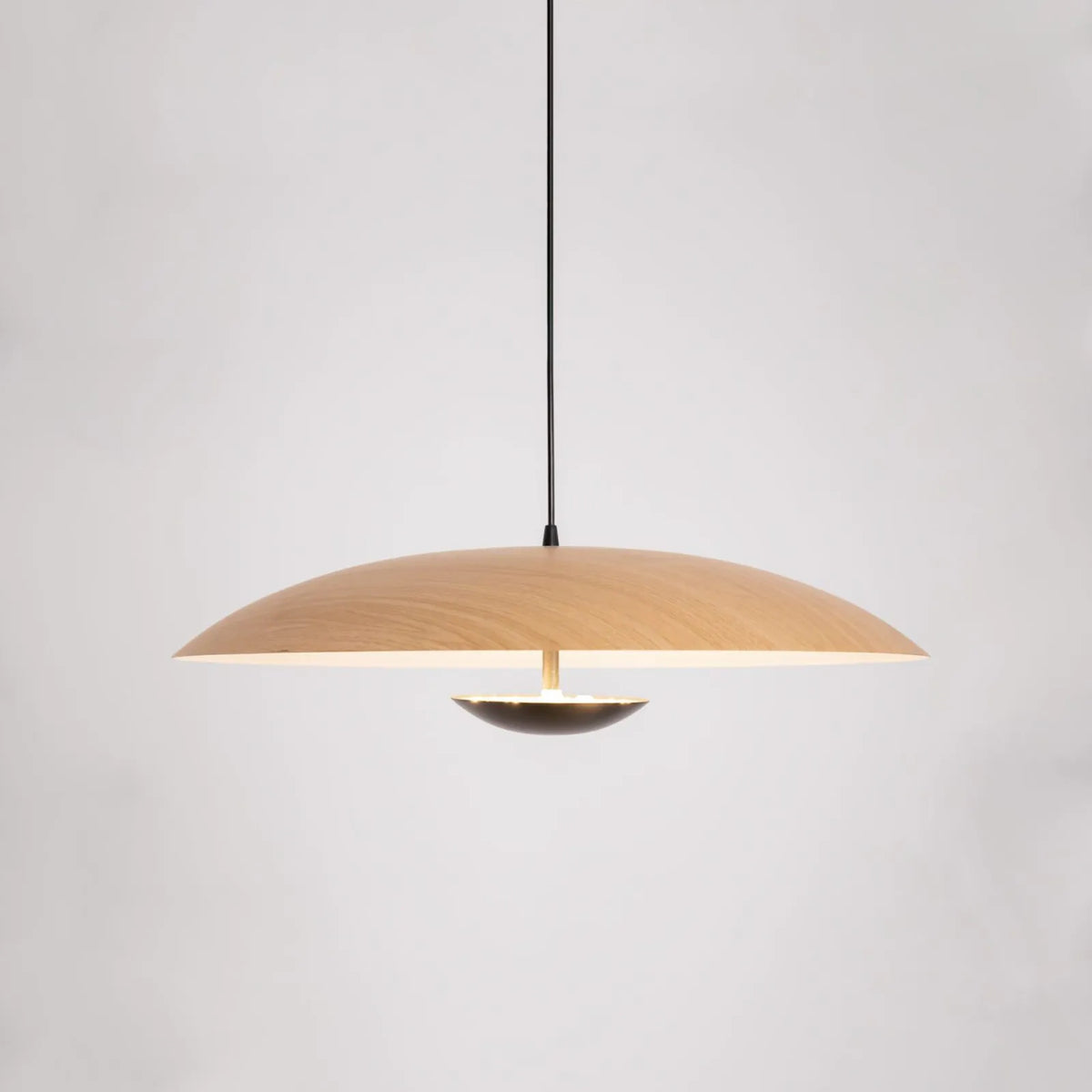 Lampada a sospensione LED con paralume a disco sottile in metallo, per sala da pranzo e soggiorno