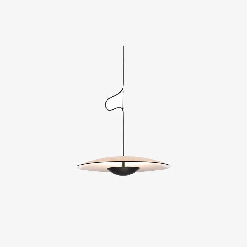 Lampada a sospensione LED con paralume a disco sottile in metallo, per sala da pranzo e soggiorno