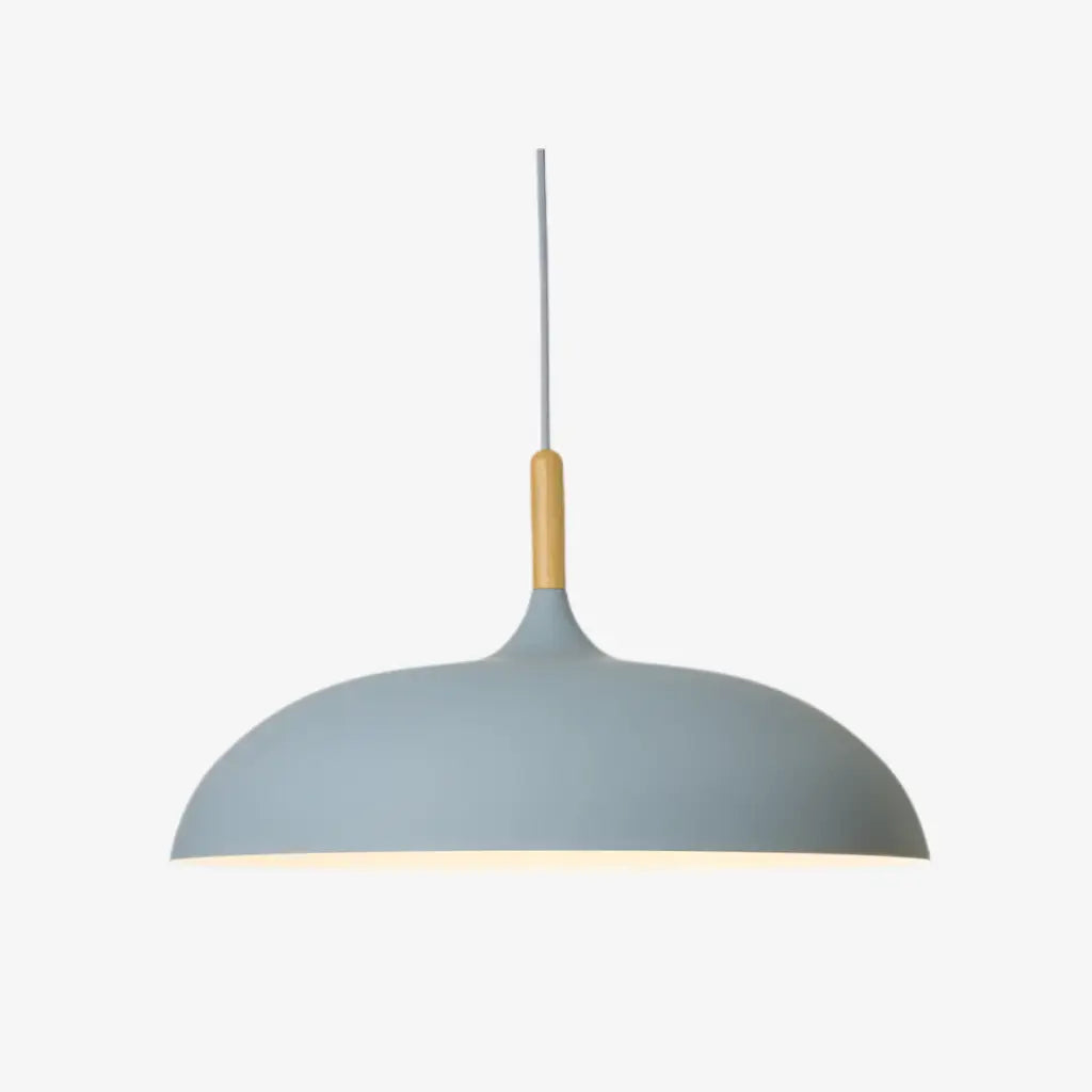 Kitchen Island Pendant Light with Wood and Iron Shade Modern Dining Room