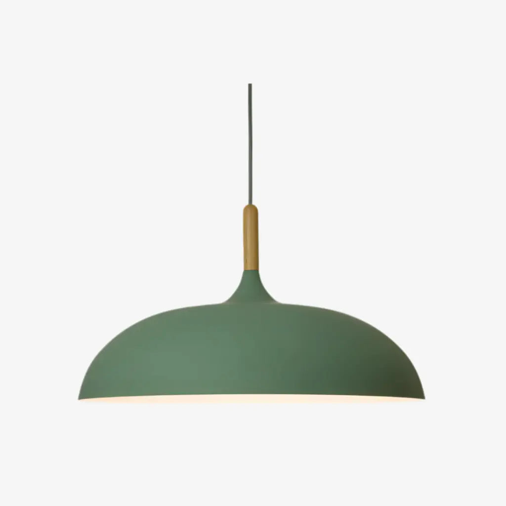 Lampada a sospensione per isola della cucina con paralume in legno e ferro, moderna, per sala da pranzo