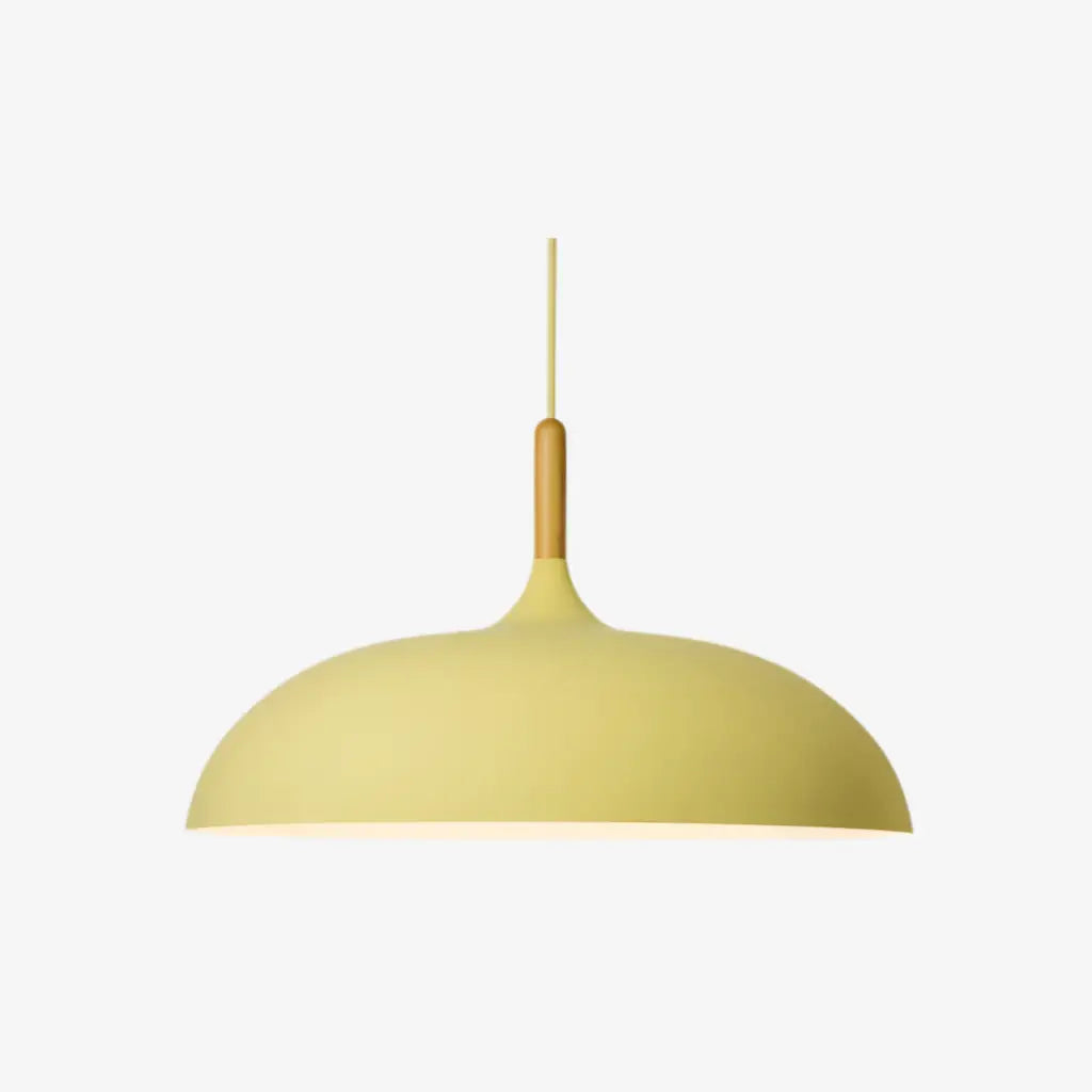 Lampada a sospensione per isola della cucina con paralume in legno e ferro, moderna, per sala da pranzo
