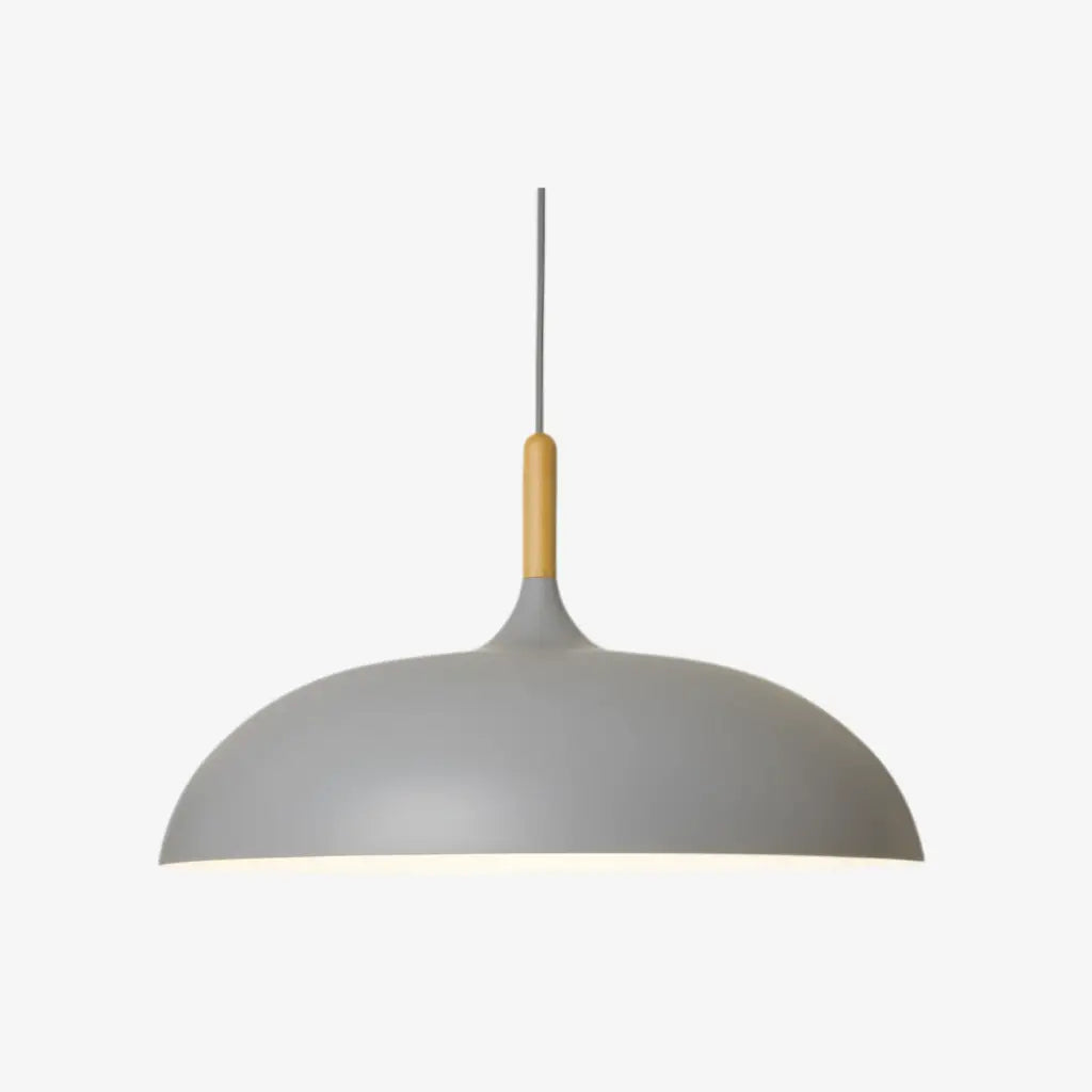 Lampada a sospensione per isola della cucina con paralume in legno e ferro, moderna, per sala da pranzo