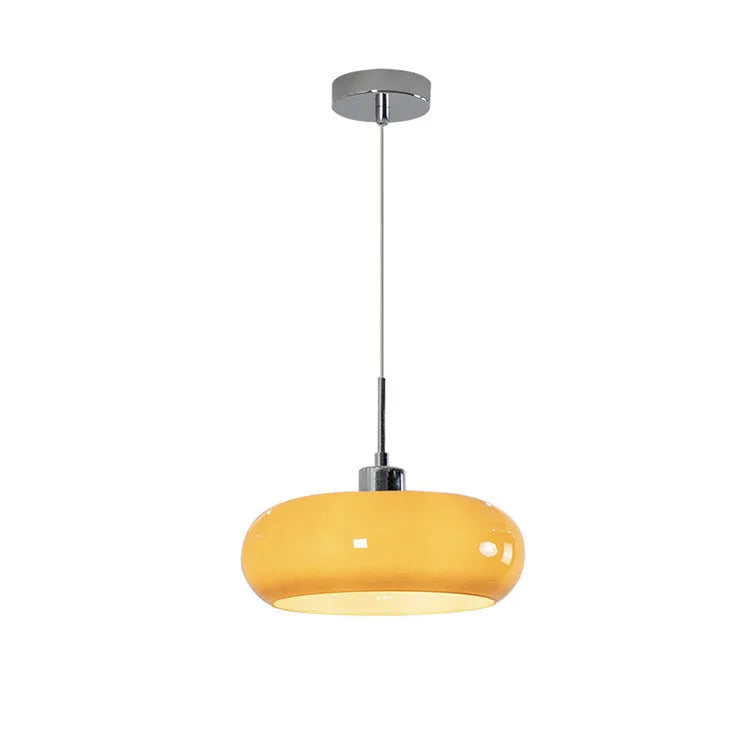 Pendant Light with Geometric Glass and Bauhaus Design for Living Room Dining Kitchen Lighting