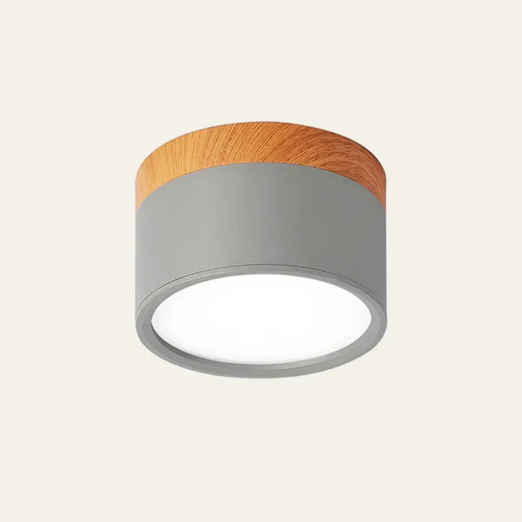 Kitchen Ceiling Lights with Wood Accent and Focused LED Beam for Hallway Bedroom