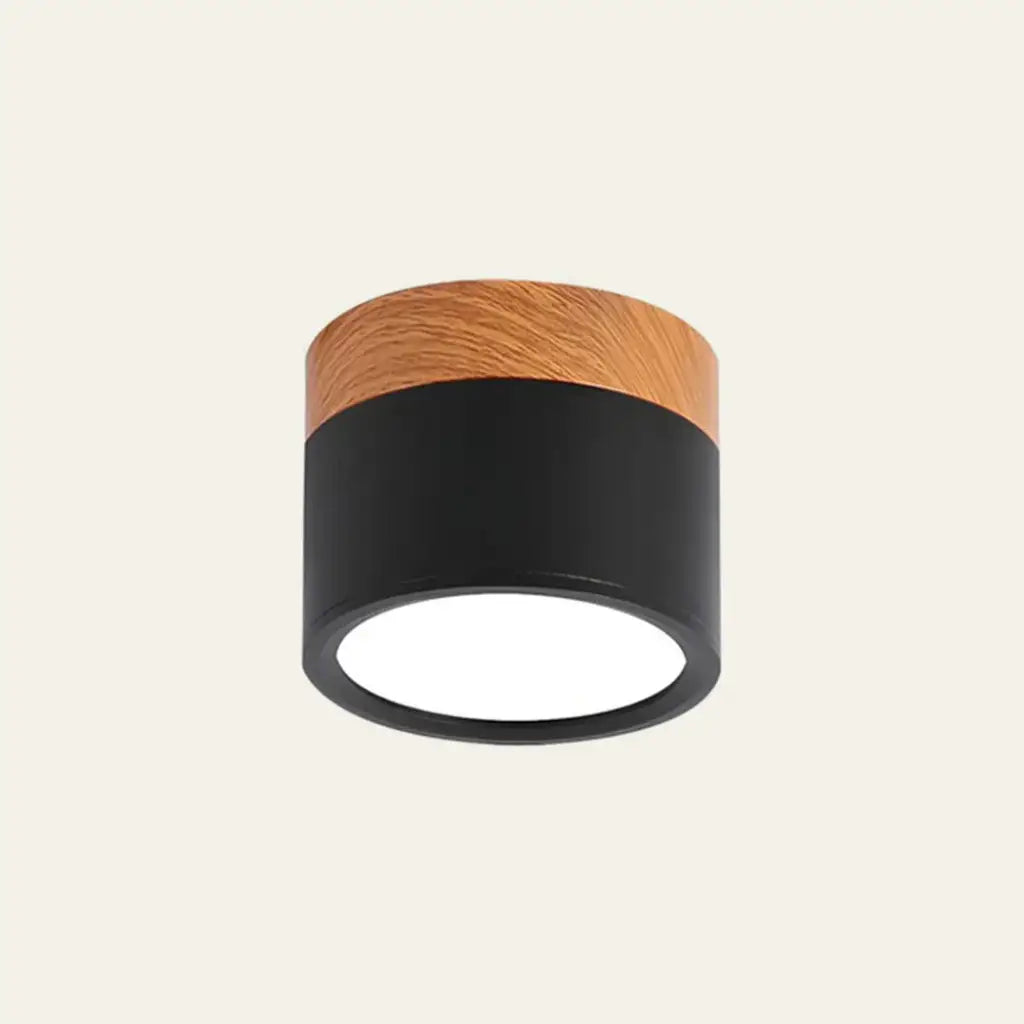 Kitchen Ceiling Lights with Wood Accent and Focused LED Beam for Hallway Bedroom