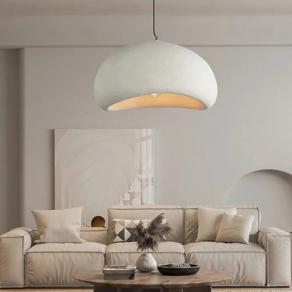 Lampada a sospensione dal design scultoreo a nuvola e luce soffusa e diffusa