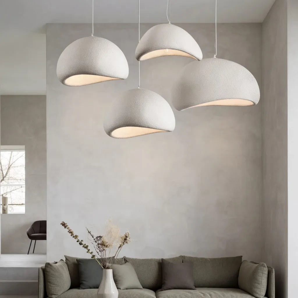 Lampada a sospensione dal design scultoreo a nuvola e luce soffusa e diffusa