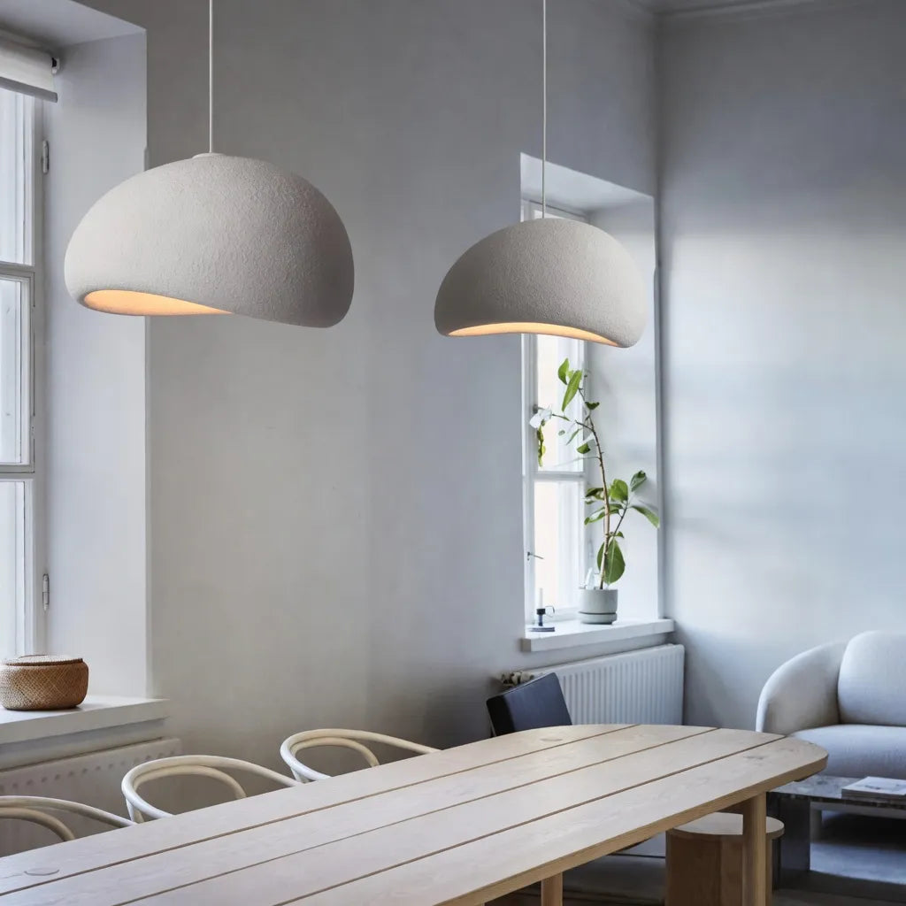 Lampada a sospensione dal design scultoreo a nuvola e luce soffusa e diffusa