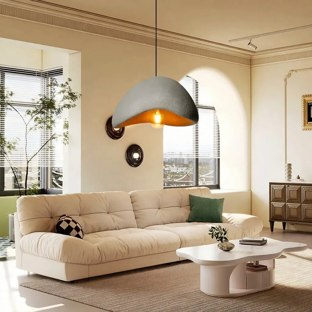 Lampada a sospensione dal design scultoreo a nuvola e luce soffusa e diffusa