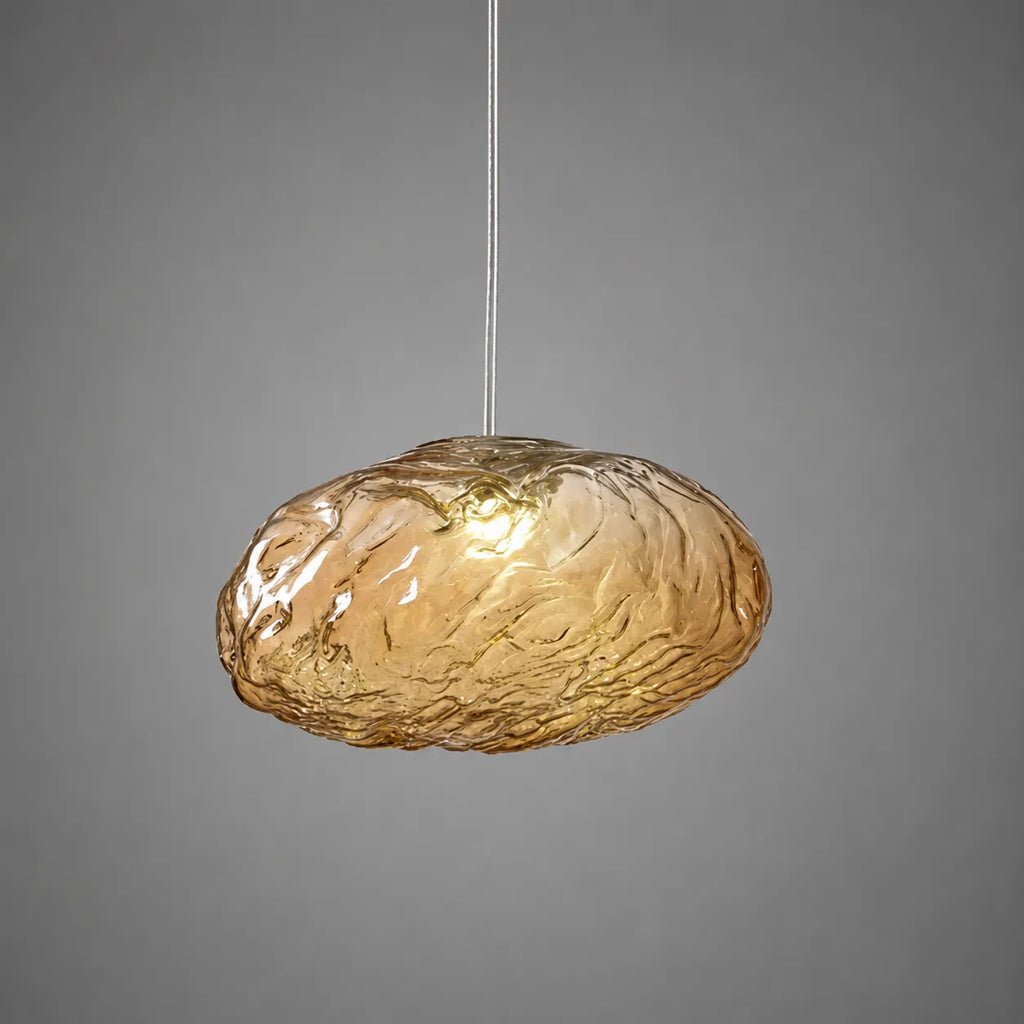 Pendant Light with Cloud-Inspired Glass Form and Soft Ambient Glow