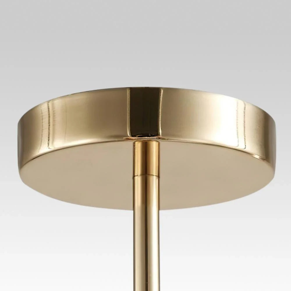 Pendant Light with Double Glass Globes and Adjustable Suspension for Dining Room