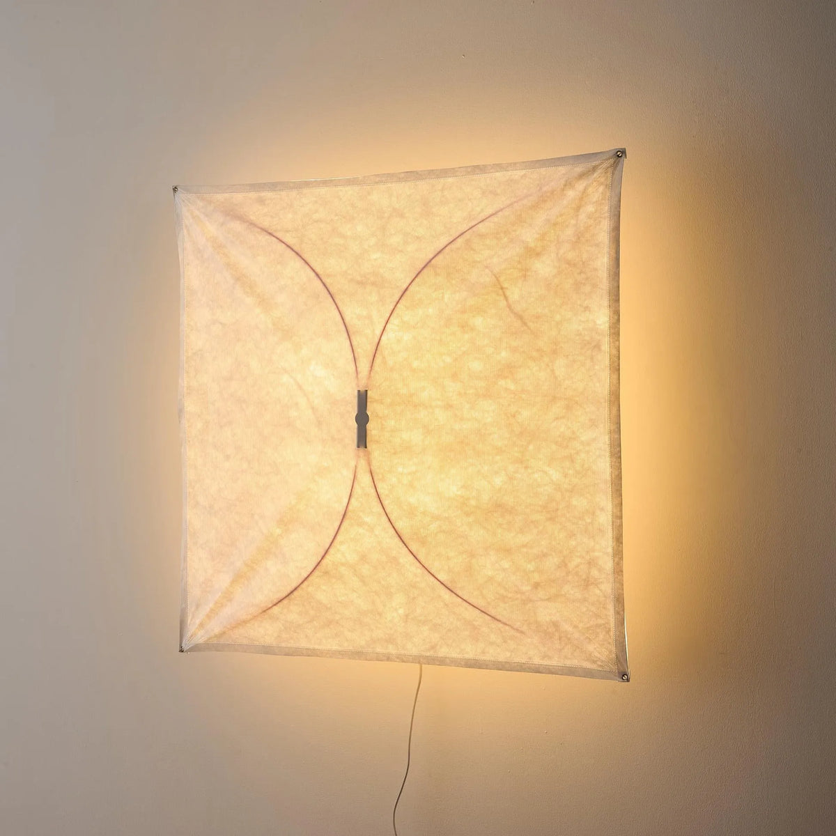 Kitchen Ceiling Light with Translucent Paper Diffuser and Minimal Metal Frame