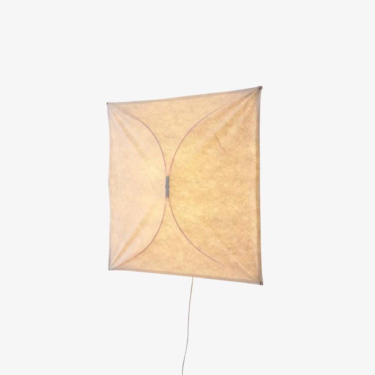 Kitchen Ceiling Light with Translucent Paper Diffuser and Minimal Metal Frame