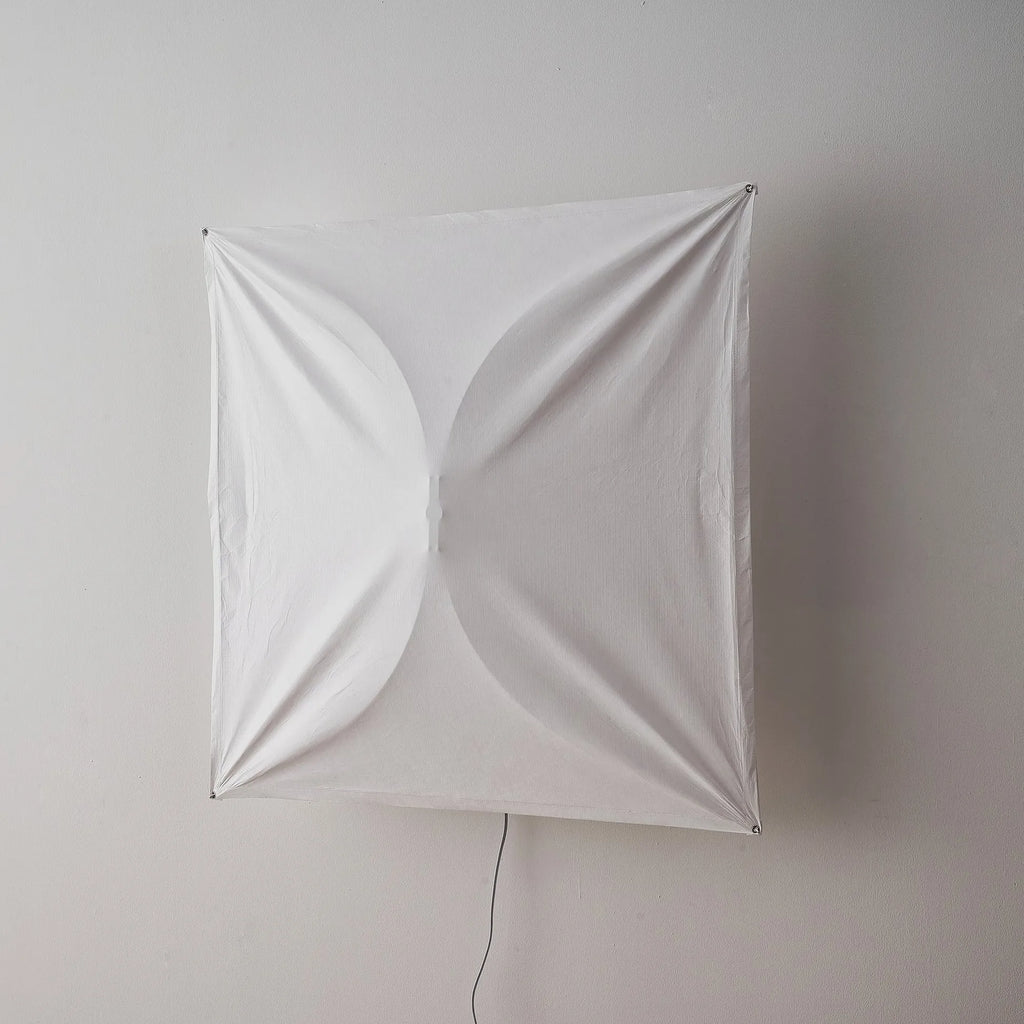 Kitchen Ceiling Light with Translucent Paper Diffuser and Minimal Metal Frame