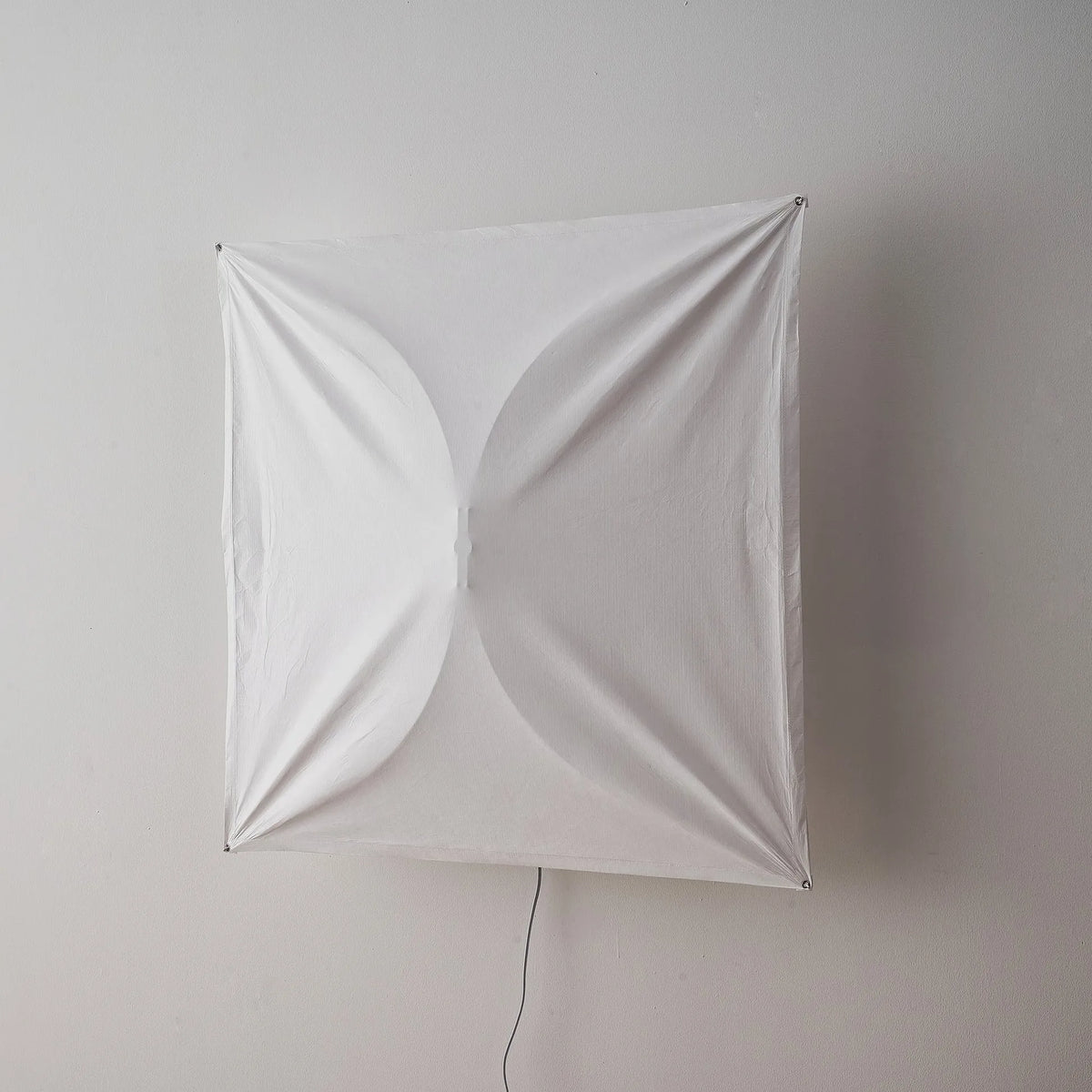 Kitchen Ceiling Light with Translucent Paper Diffuser and Minimal Metal Frame