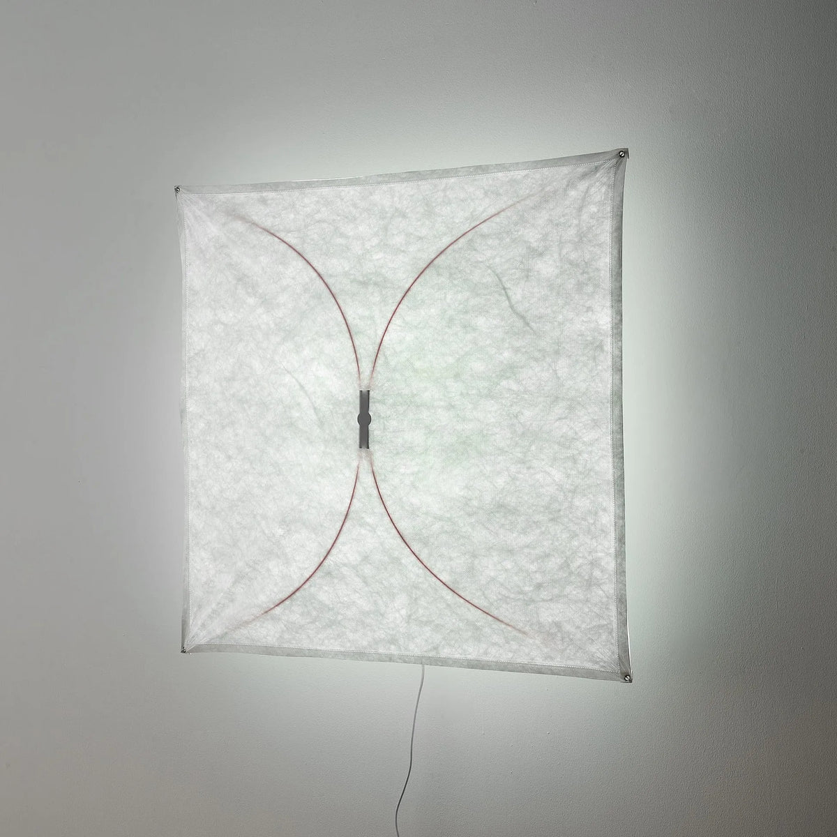 Kitchen Ceiling Light with Translucent Paper Diffuser and Minimal Metal Frame