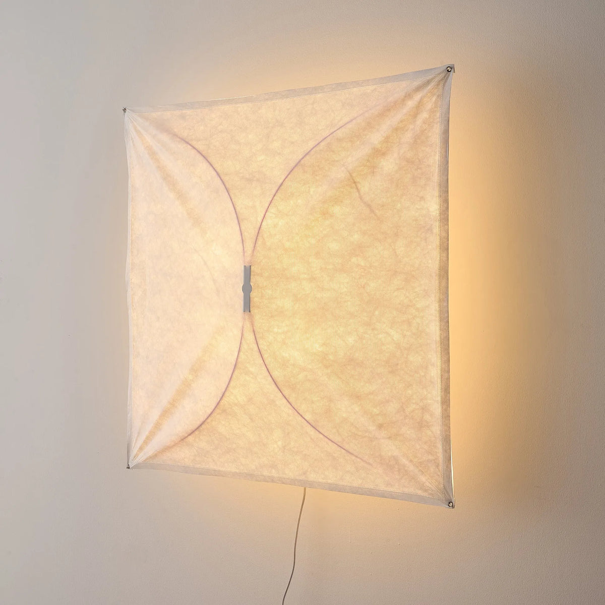 Kitchen Ceiling Light with Translucent Paper Diffuser and Minimal Metal Frame