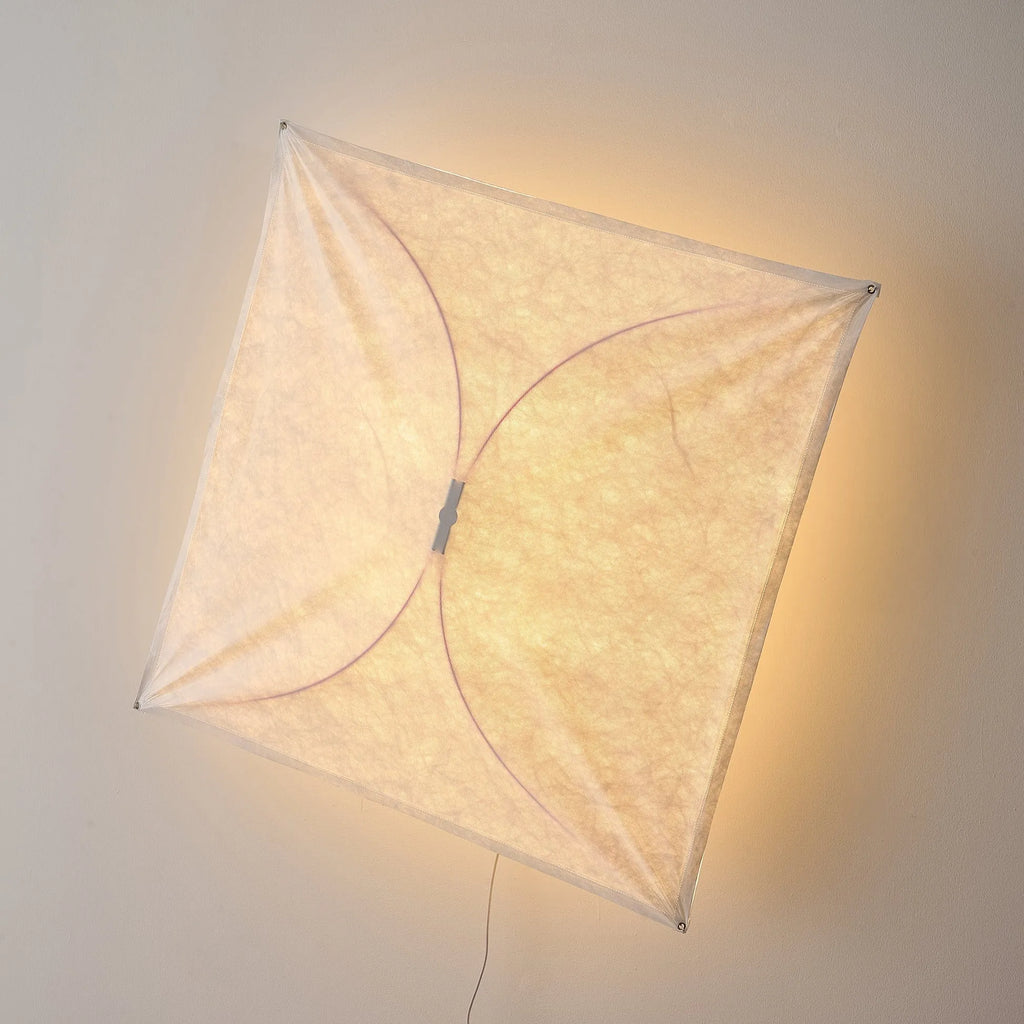Kitchen Ceiling Light with Translucent Paper Diffuser and Minimal Metal Frame