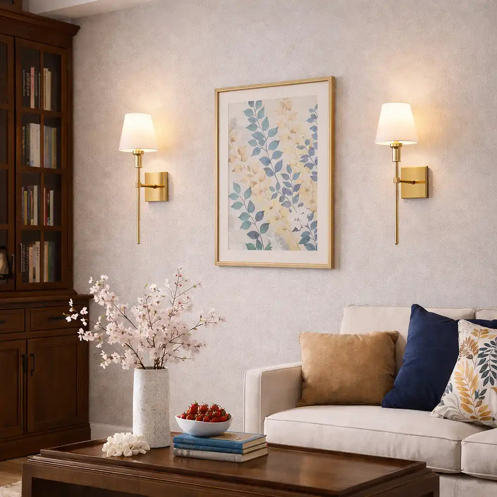 Applique senza fili con batteria ricaricabile e moderno design a LED, confezione da 2