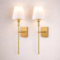 Applique senza fili con batteria ricaricabile e moderno design a LED, confezione da 2
