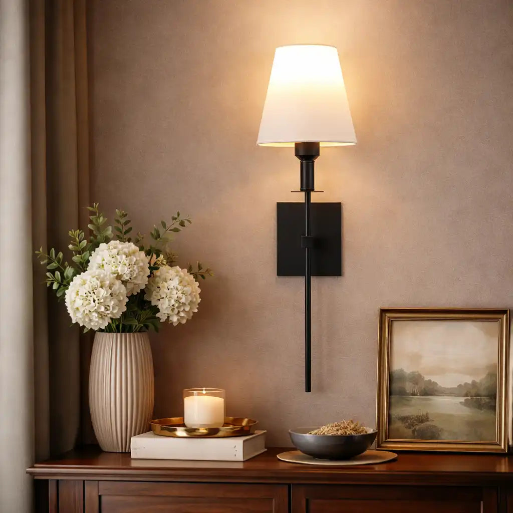 Applique senza fili con batteria ricaricabile e moderno design a LED, confezione da 2