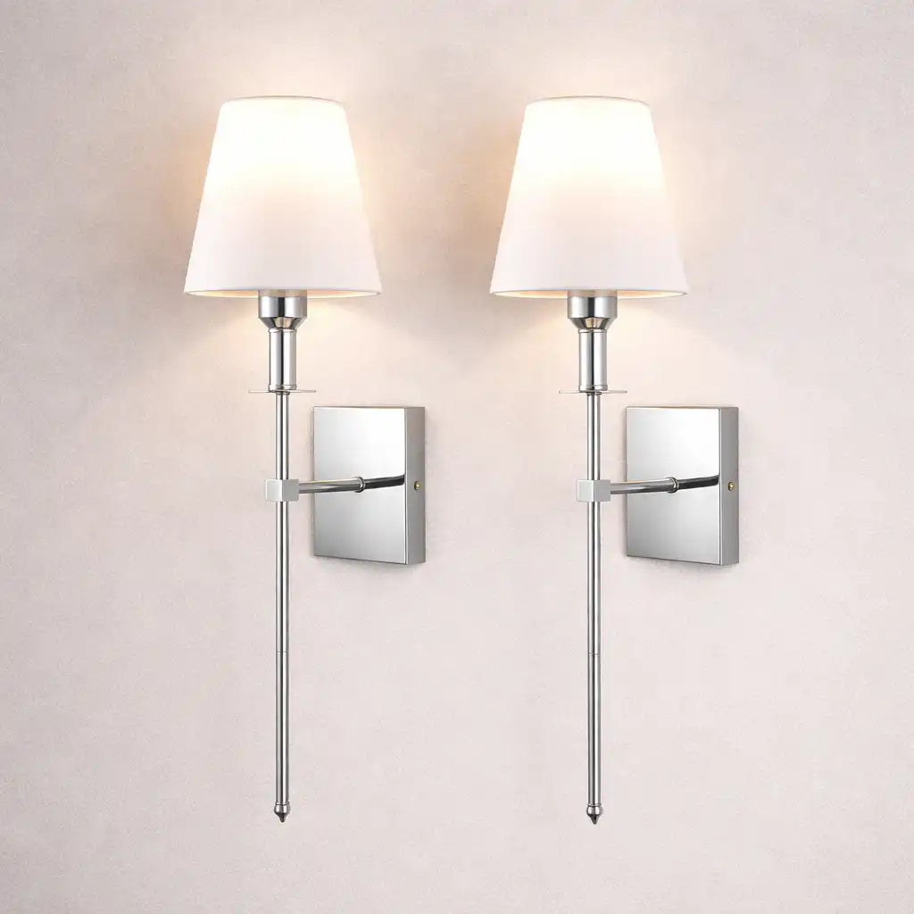 Applique senza fili con batteria ricaricabile e moderno design a LED, confezione da 2