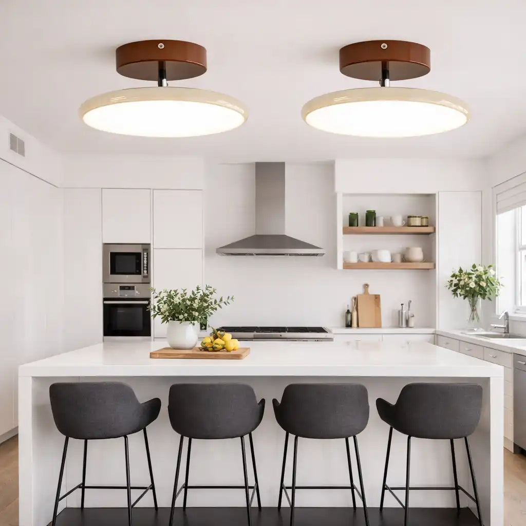 Kitchen Ceiling Lights with Adjustable LED Head and Nordic Minimalist Design