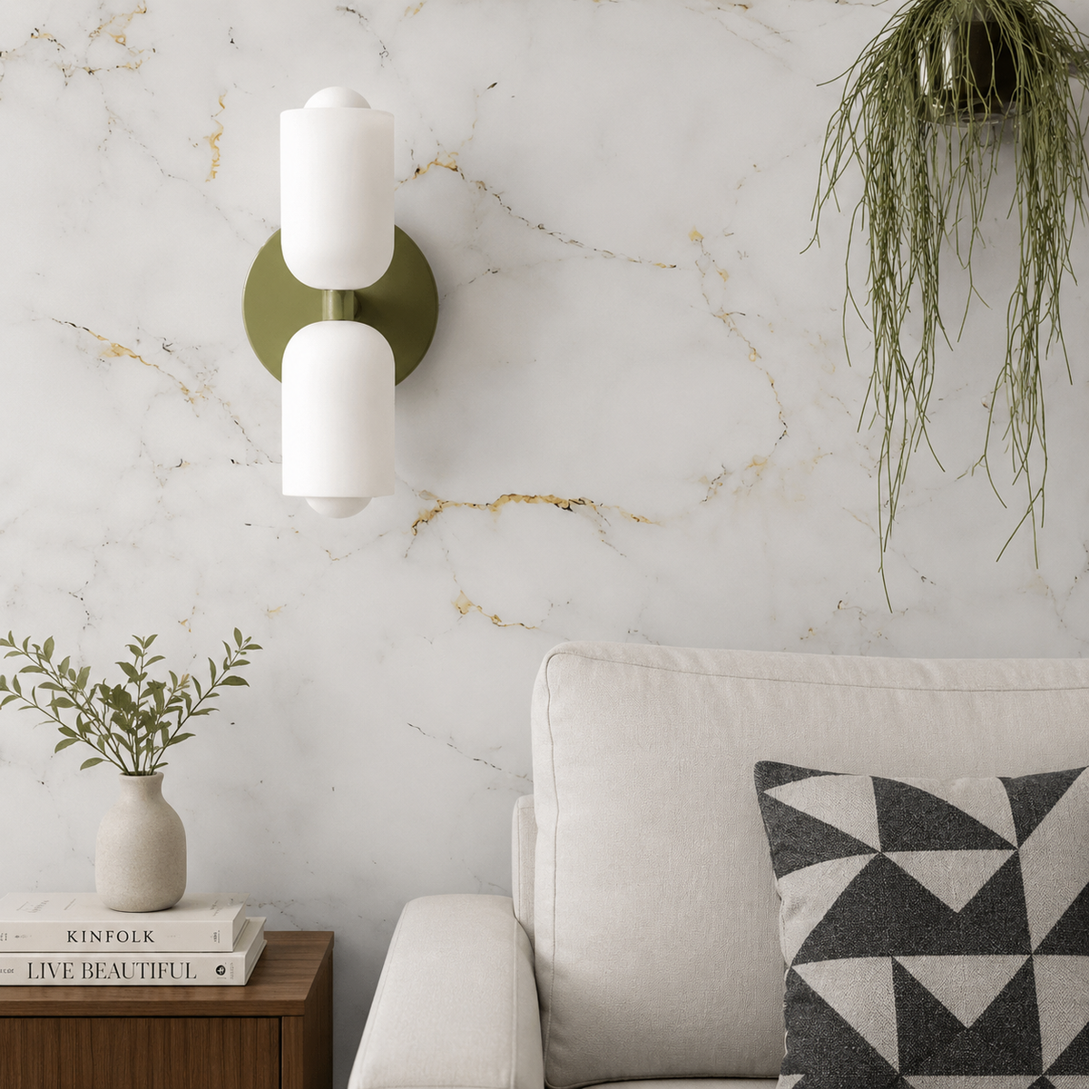Lampe murale avec diffusion acrylique vers le haut et vers le bas, éclairage moderne