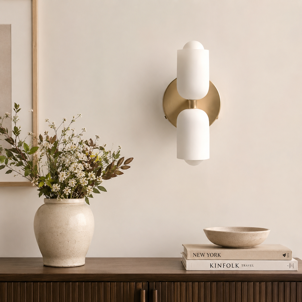 Lampe murale avec diffusion acrylique vers le haut et vers le bas, éclairage moderne