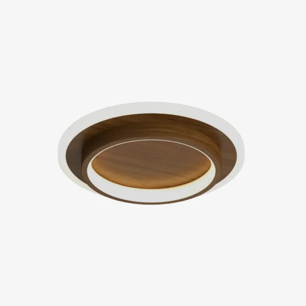 LED-Deckenleuchte mit Halo-Ring und zweilagiger Beleuchtung
