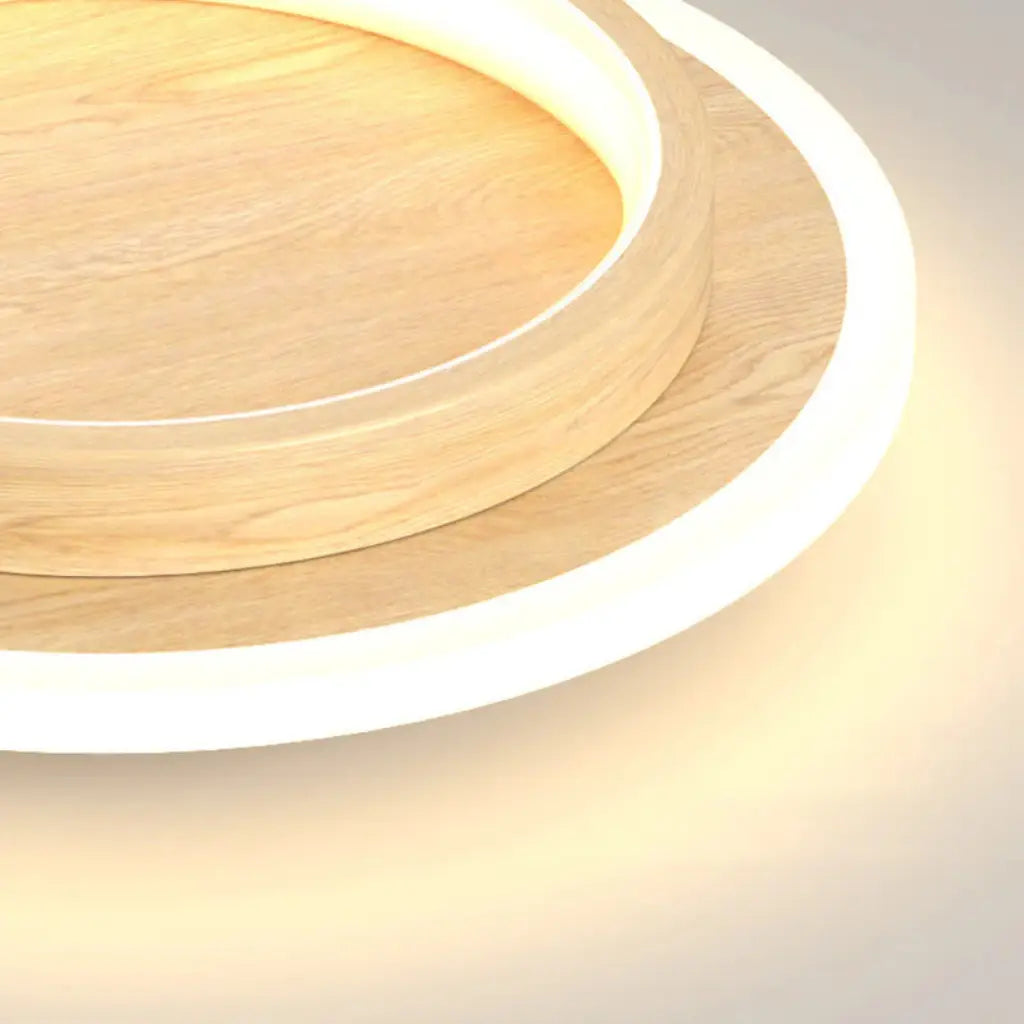 LED-Deckenleuchte mit Halo-Ring und zweilagiger Beleuchtung