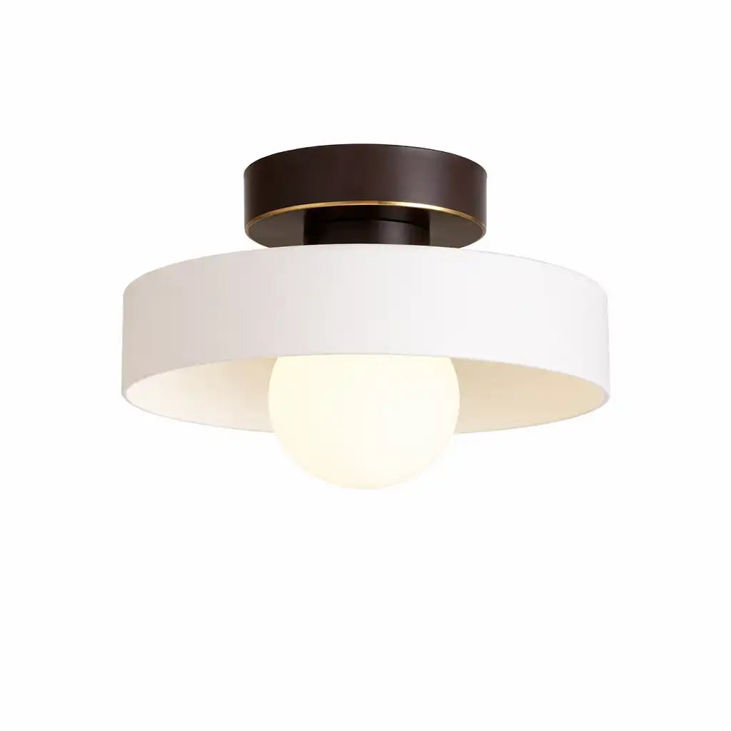 Plafoniera a filo soffitto in stile Bauhaus con paralume in vetro, per la cucina
