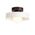 Plafoniera a filo soffitto in stile Bauhaus con paralume in vetro, per la cucina