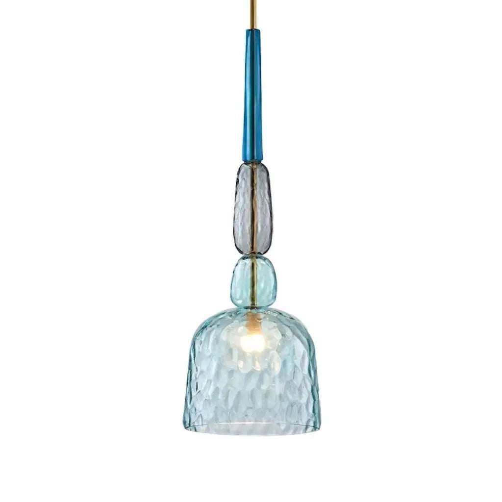 Lampada a sospensione con vetro sovrapposto e LED per illuminare la cucina e la sala da pranzo
