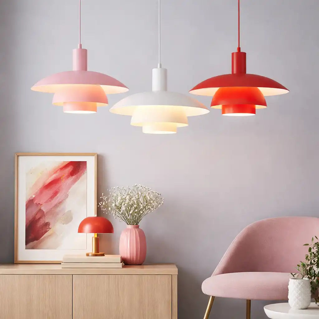 Lampada a sospensione Haven minimalista scandinava in metallo