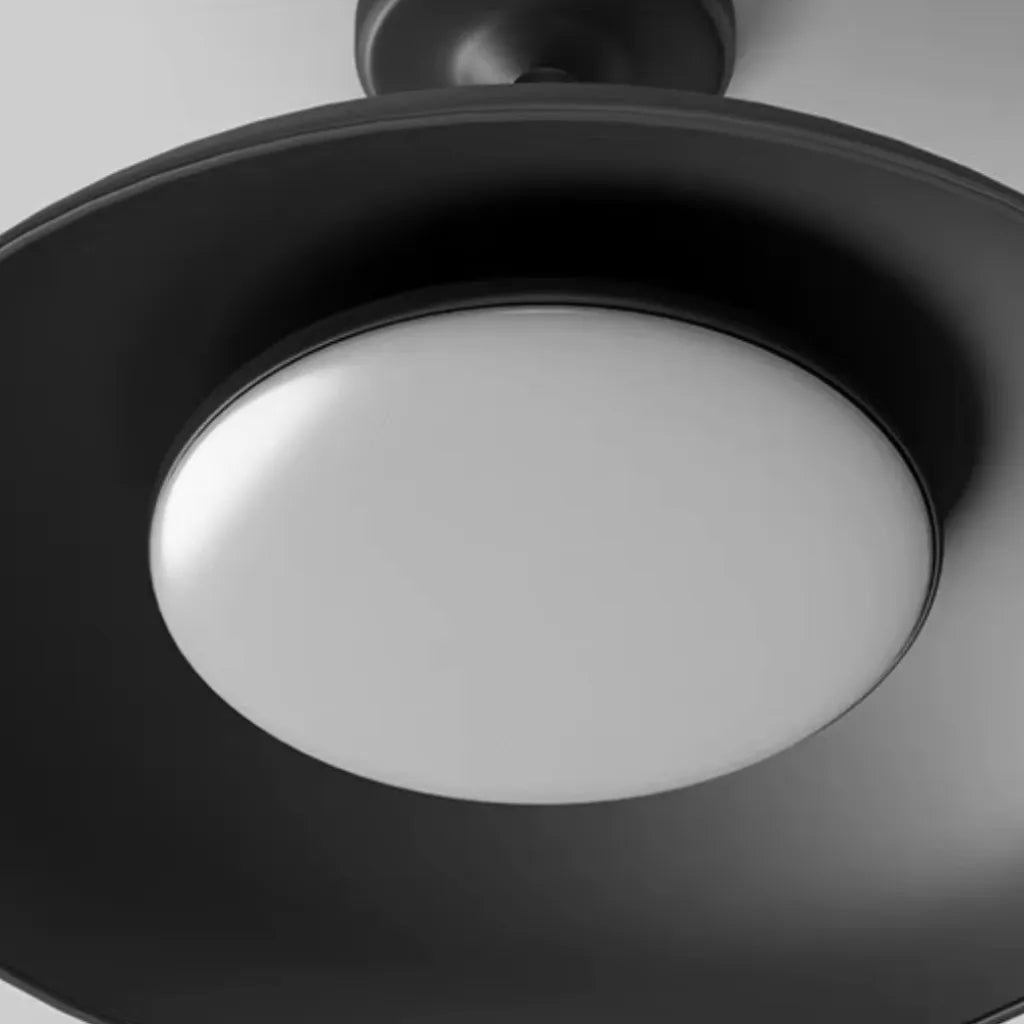 Plafonnier semi-affleurant rond d’extérieur Nerissa, style scandinave, IP65