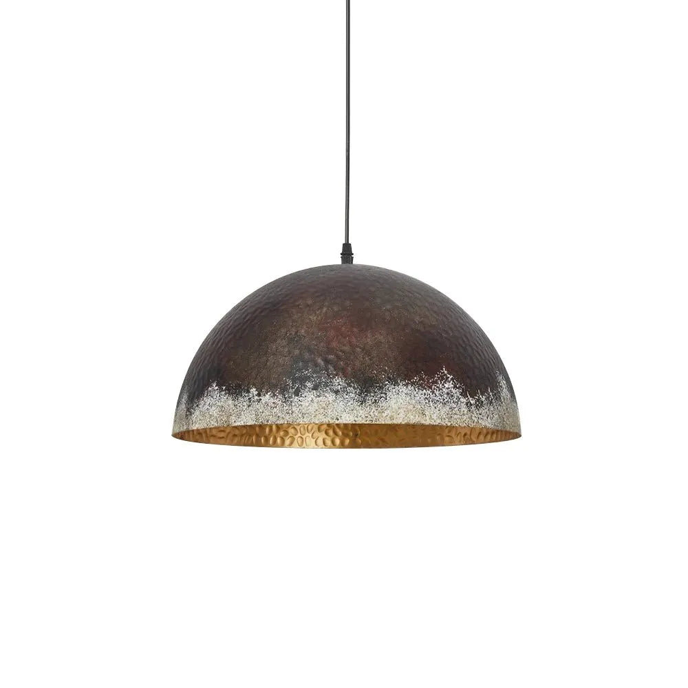 Pendant Light with Hammered Metal Finish for Dining Room Kitchen Island Living