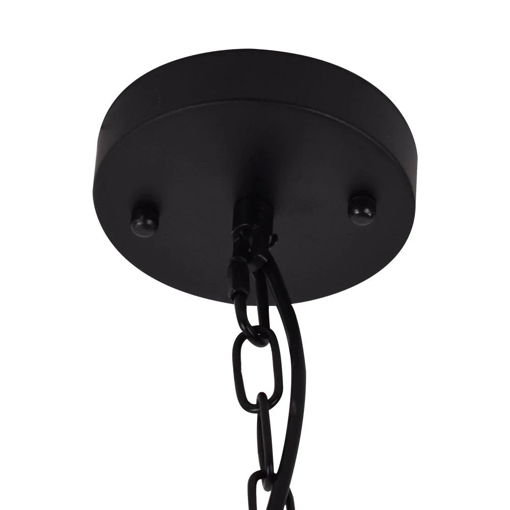 Suspension industrielle Yseult en métal martelé, en forme de dôme