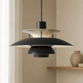 Suspension en aluminium au design superposé et aux lignes nordiques scandinaves