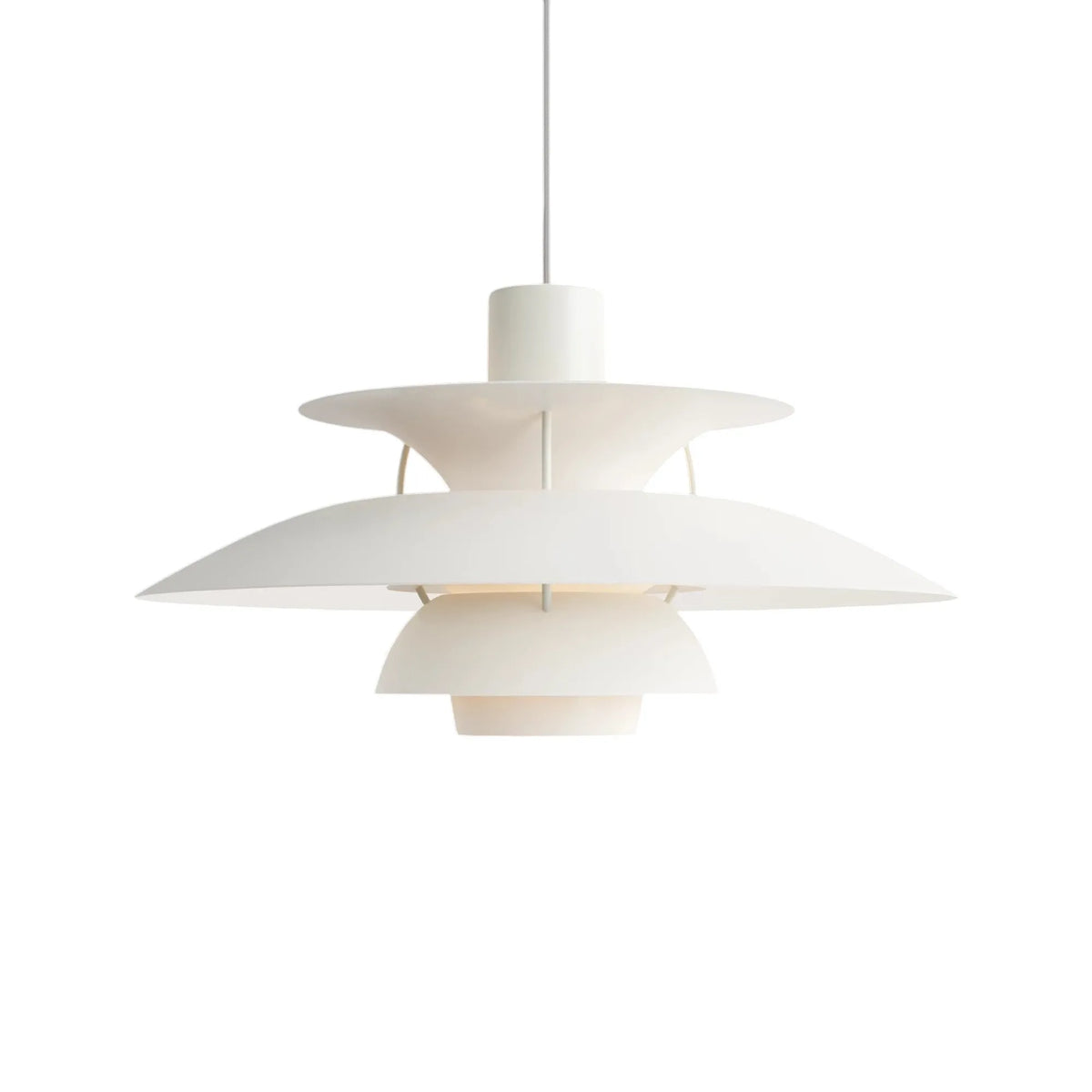 Suspension en aluminium au design superposé et aux lignes nordiques scandinaves