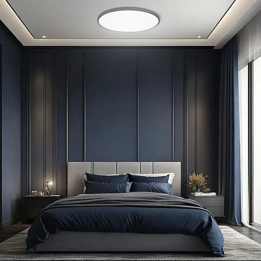 Plafoniera LED a conchiglia rotonda ultra sottile, aderente al soffitto, per camera da letto, cucina e corridoio